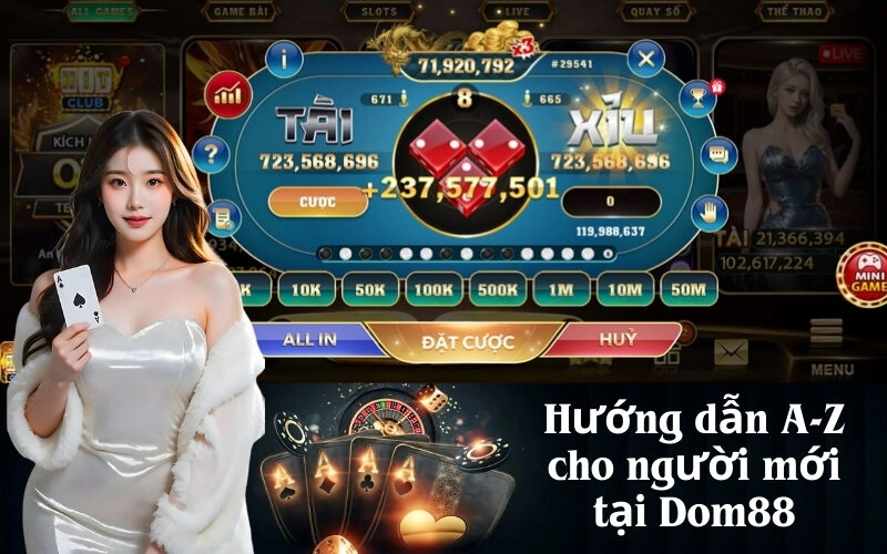 Hướng dẫn A-Z cho người mới tại Dom88